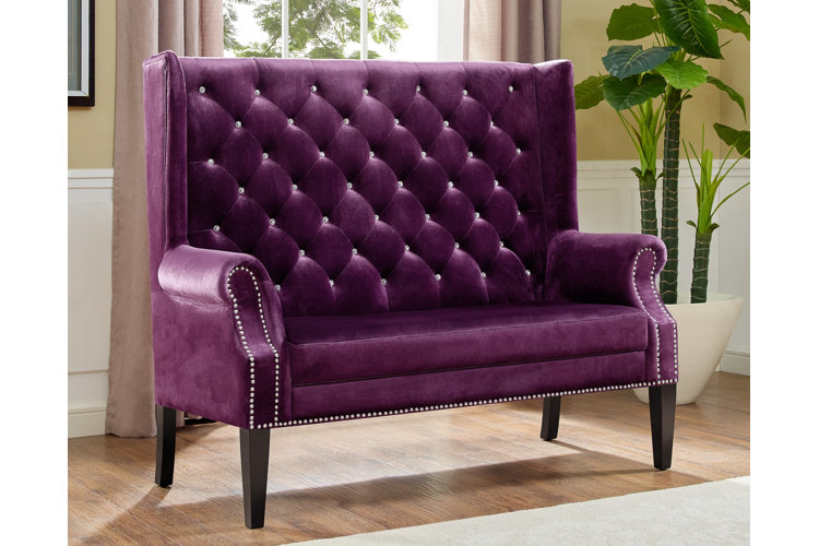 Purple shop couch wayfair